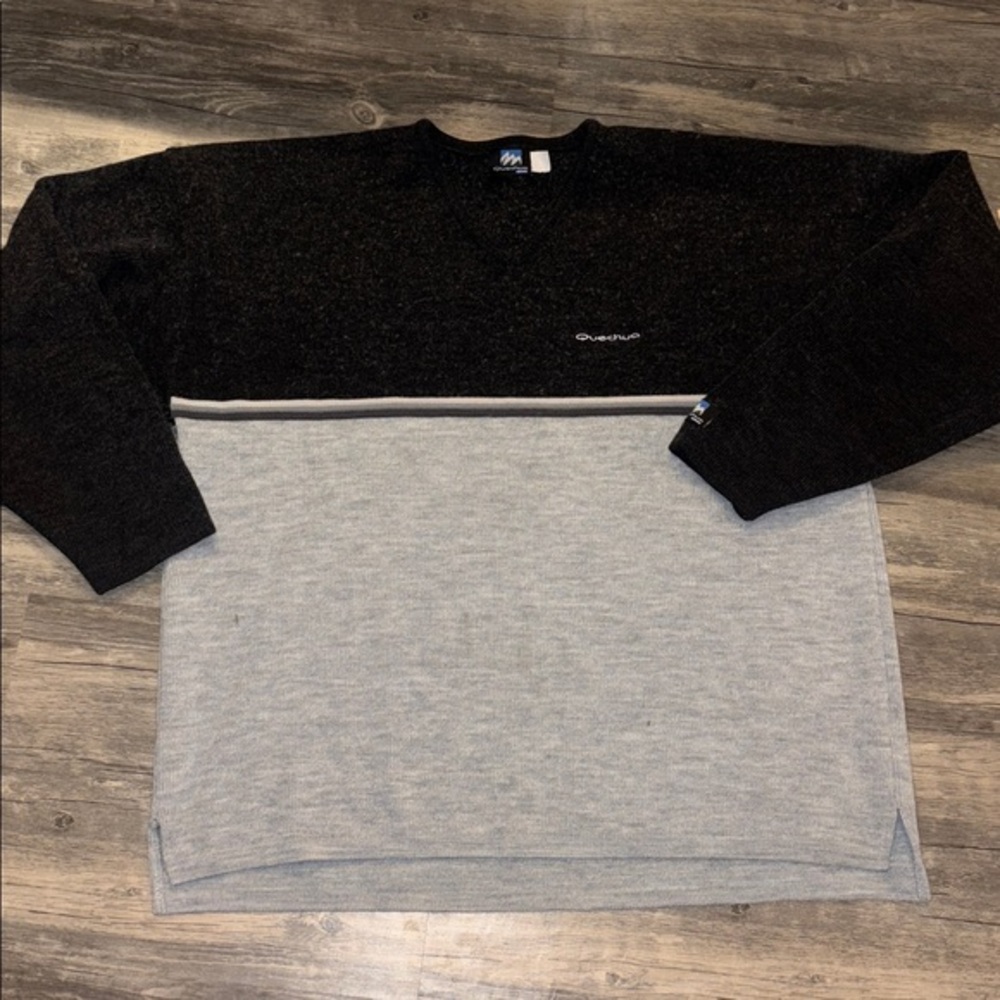 QUECHUA Mens Y2K style wool sweater- XL